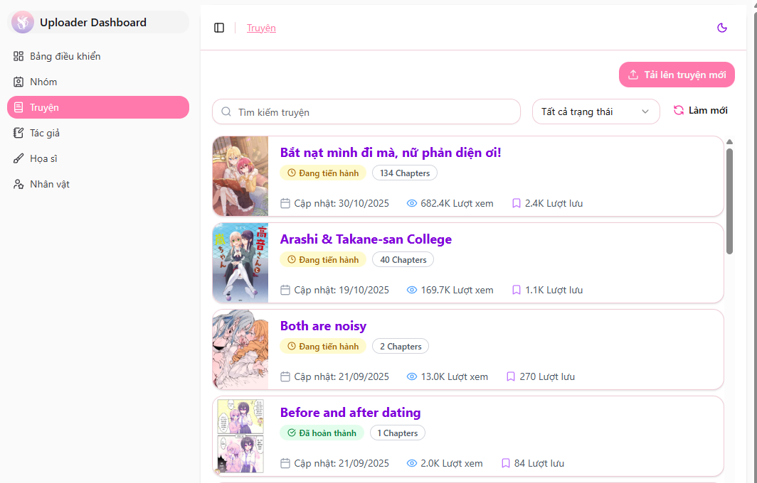 Truyện của nhóm